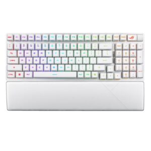 Asus ROG STRIX SCOPE II 96 RX Wireless RGB Mechanical Gaming Keyboard, 96% Layout, Streamer Hotkeys, ROG RX Switches, Multifunction Controls, White - Image 1
