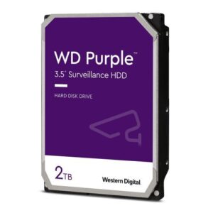 WD 3.5", 2TB, SATA3, Purple Surveillance Hard Drive, 64MB Cache, OEM - Image 1