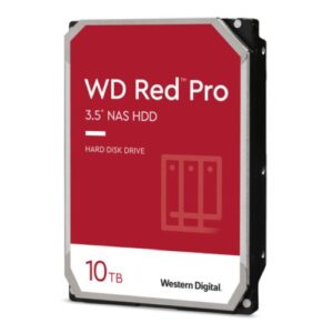 WD 3.5", 10TB, SATA3, Red Pro Series NAS Hard Drive, 7200RPM, 256MB Cache, OEM - Image 1