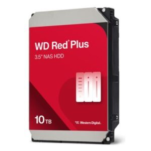 WD 3.5", 10TB, SATA3, Red Plus NAS Hard Drive, 7200RPM, 512MB Cache, OEM