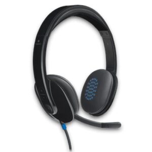 Logitech H540 Headset, Noise Cancelling Mic, USB, On Ear Controls, Padded - Image 1