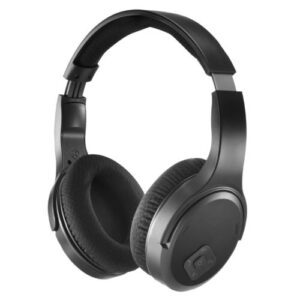Hama TV Wireless Headphones w/ Mic, 2.4GHz Dongle/Bluetooth, On-Ear Controls, Different Sound Modes, Noise Suppression, Black