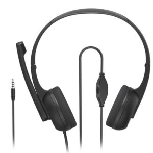 Hama (HS-P150 V2) Ultra-lightweight Headset, 3.5mm Jack, Y-adapter, Padded Ear Pads, Inline Controls - Image 1