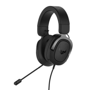 Asus TUF Gaming H3 7.1 Gaming Headset, 3.5mm Jack, Boom Mic, Surround Sound, Deep Bass, Fast-cooling Ear Cushions, Gun Metal - Image 1