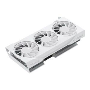 XFX Swift RX9070 OC White Triple 90mm Fan Gaming Edition, PCIe5, 16GB DDR6, HDMI, 3 DP, 2700MHz Clock, Overclocked - Image 1