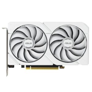Asus DUAL RX9060 XT White, PCIe5, 16GB DDR6, HDMI, 2 DP, 3250MHz Clock, Compact SFF-Ready