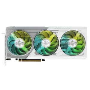 Asrock RX9070 Steel Legend 16GB OC, PCIe5, 16GB DDR6, HDMI, 3 DP, 2700MHz Clock, RGB Lighting, White, Overclocked