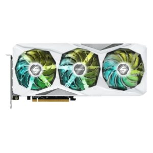 Asrock RX7600 XT Steel Legend 16GB OC, PCIe4, 16GB DDR6, HDMI, 3 DP, 2810MHz Clock, RGB Lighting, White, Overclocked - Image 1