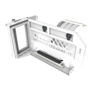 Cooler Master Vertical GPU Holder Kit V3 with 165mm PCIe 4.0 Riser Cable, White - Image 1