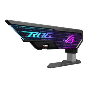 Asus ROG Herculx Graphics Card Holder, 3D ARGB Lightning, Stand Design, Supports Height of 72-128mm, Magnetic Spirit Level - Image 1