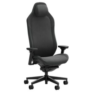 Fractal Design Refine Fabric Dark Gaming Chair, Synchro-Tilt, Memory Foam Headrest, Padded 4D Armrests, Adaptable Support - Image 1