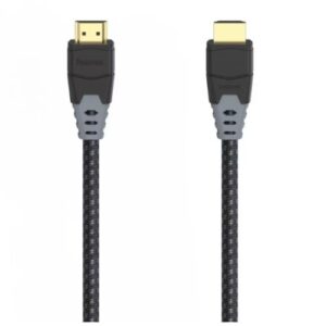 Hama High Speed HDMI Cable, Ultra-HD 8K, Ethernet, Gold-Plated, Fabric, 1.5 Metre - Image 1