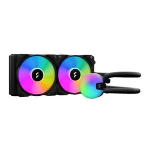Fractal Design Lumen S24 V2 240mm ARGB Liquid CPU Cooler, ARGB Pump, 2x Aspect 12 RGB PWM Fans - Image 1
