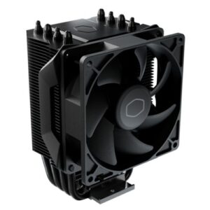 Cooler Master Hyper 411 Nano Heatsink & Fan, Intel & AMD Sockets, All Black, Direct Contact Tech, Aluminum Fins, 4 Heatpipes - Image 1