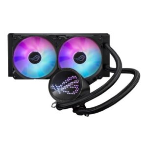 Asus ROG Ryuo III 240 ARGB 240mm Liquid CPU Cooler, 8th Gen Asetek Pump, 2 x ARGB Fans, Anime Matrix LED Display - Image 1