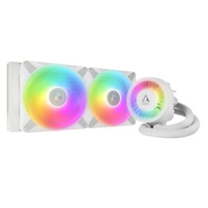 ARCTIC Liquid Freezer III A-RGB 280mm Liquid CPU Cooler, P14 PWM PST ARGB Fans & ARGB PWM Controlled Pump, White