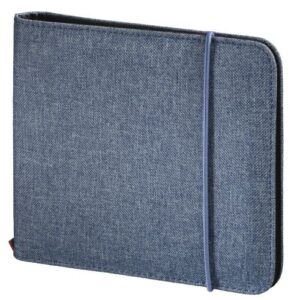 Hama Up to Fashion CD/DVD/Blu-Ray Disc Wallet, Up to 24 Discs, Blue - Image 1