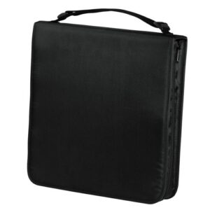 Hama CD/DVD/Blu-Ray Disc Wallet, Up to 160 Discs, Black - Image 1