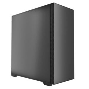 Vida Stealth Silent ATX Case, Matte Finish, Internal Sound Dampening, 1x PWM Fan, Dual 360mm Radiator Support, USB-C, Black - Image 1