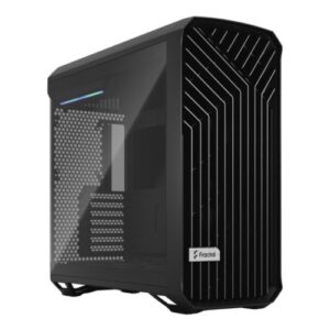 Fractal Design Torrent (Light TG) Gaming Case w/ Light Tint Glass Windows, E-ATX, 5 Fans, Fan Hub, RGB Strip on PSU Shroud, Front Grille, USB-C - Image 1