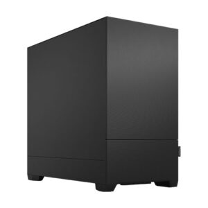 Fractal Design Pop Mini Silent (Black Solid) Gaming Case, Micro ATX, Sound-Damping Steel & Foam, 3 Fans - Image 1
