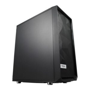 Fractal Design Meshify C (Black Solid) Gaming Case, ATX, Angular Mesh Front, High-airflow, 2 x 120mm Fans - Image 1