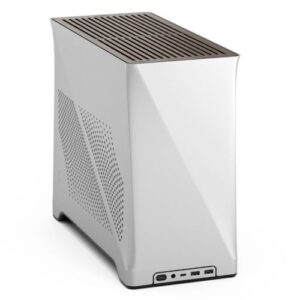 Fractal Design Era 2 ITX (Silver) Compact Case w/ Walnut Top, Mini ITX, Requires SFX/SFX-L PSU, 2 Fans, 3-Slot GPU & 280mm Radiator Support, USB-C - Image 1