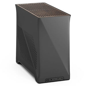 Fractal Design Era 2 ITX (Charcoal Grey) Compact Case w/ Walnut Top, Mini ITX, Requires SFX/SFX-L PSU, 2 Fans, 3-Slot GPU & 280mm Radiator Support, USB-C - Image 1