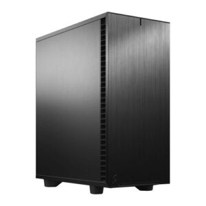 Fractal Design Define 7 Compact (Black Solid) Gaming Case, ATX, 2 Fans, Sound Dampening, Ventilated PSU Shroud, USB-C - Image 1