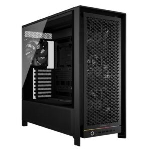 Corsair FRAME 5000D RS Modular Gaming Case w/ Glass Side, E-ATX, 4x PWM Fans, InfiniRail Fan Mounting, USB-C, ARGB Strip, Asus BTF Compatible, Black
