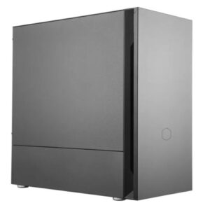Cooler Master Silencio S400 Gaming Case w/ Steel Sides, Micro ATX, 2x Silencio Fans, Sound Dampening, Card Reader, Black - Image 1