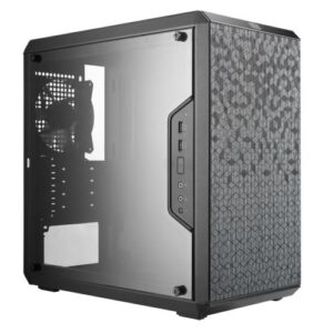 Cooler Master Q300L Gaming Case w/ Acrylic Window, Micro ATX, Open Design, 120mm Fan, Vertical/Horizonal Orientation, Black - Image 1