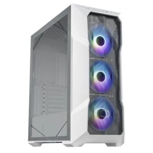 Cooler Master MasterBox TD500 Mesh V2 Gaming Case w/ Glass Side, E-ATX, 3x ARGB Fans, ARGB Fan Hub, FineMesh Front, USB-C, White - Image 1