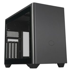 Cooler Master MasterBox NR200P V2 Case w/ Glass or Mesh Side, Mini ITX, Requires SFX/SFX-L PSU, 1x Fan, USB-C, 356mm GPU & 280mm Radiator Support, Black - Image 1