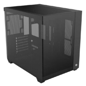 Cooler Master CD600 Gaming Case w/ Glass Side & Front, ATX, 6x ARGB Fans, USB-C, Asus BTF Compatible, Black - Image 1