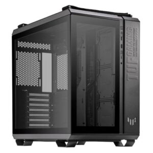 Asus TUF Gaming GT502 Case w/ Front & Side Glass Window, ATX, Dual Chamber, Modular Design, LED Control Button, USB-C, Carry Handles, Black - Image 1