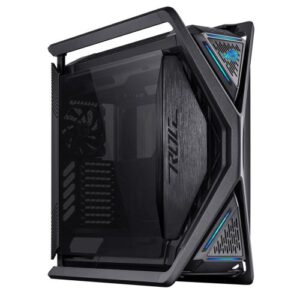Asus ROG Hyperion GR701 Gaming Case w/ Glass Windows, E-ATX, 4x 140mm Fans, Dual 420mm Radiator Support, USB-C (60W FC), Fan Hub & Lighting Panel, Black - Image 1
