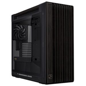 Asus ProArt PA602 Wood TG Gaming Case w/ Glass Panel, E-ATX, Front Grill, 2x 200mm Fans, PWM Fan Hub, IR Dust Indicator, USB-C 20Gps, Black - Image 1