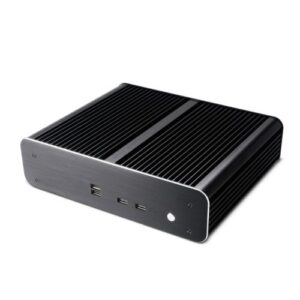 Akasa Euler TX Plus Thin Mini ITX Case for Intel LGA1700, Fanless, Aluminium, VESA Mountable - Image 1