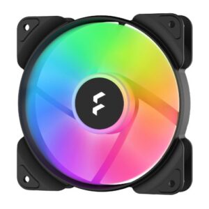 Fractal Design Aspect 12 120mm RGB PWM Case Fan, Rifle Bearing, Supports Chaining, Aerodynamic Stator Struts, 500-2000 RPM, Black Frame - Image 1