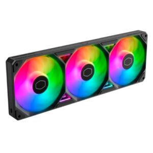 Cooler Master SickleFlow Edge 360 ARGB PWM Triple-Fan Single-Frame Unit, Up to 2500 RPM, Loop Dynamic Bearing, Single Connection, Black - Image 1