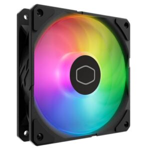 Cooler Master SickleFlow Edge 120 ARGB 120mm PWM Case Fan, Up to 2500 RPM, Loop Dynamic Bearing, Black - Image 1