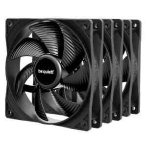 Be Quiet! BL141 Pure Wings 3 120mm PWM Case Fans (3 Pack), Rifle Bearing, 1600 RPM, Black - Image 1