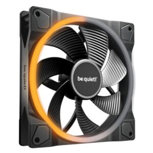 Be Quiet! (BL134) Light Wings 140mm PWM Reverse Blade ARGB Case Fan, Rifle Bearing, 20 LEDs, Front & Rear Lighting, Daisy-Chain, Up to 1300 RPM, Black - Image 1