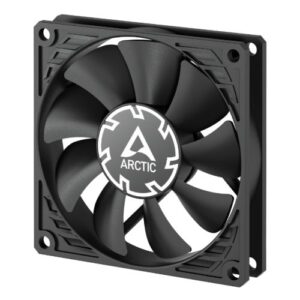 ARCTIC P8 Slim 80mm PWM PST Case Fan w/ Cable Splitter, Black, Fluid Dynamic, 300-3000 RPM - Image 1