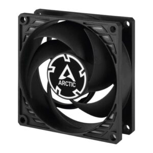 ARCTIC P8 Pressure Optimised 80mm Case Fan, Black, Fluid Dynamic, 3000 RPM - Image 1