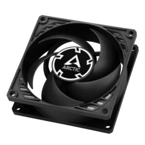 ARCTIC P8 80mm PWM PST CO Case Fan for Continuous Operation, Pressure-Optimised, Dual Ball Bearing, 200-3000 RPM, Black - Image 1