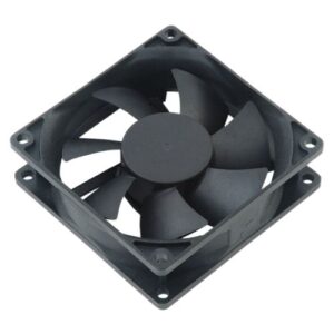 Akasa 80mm Ultra-Quiet Case Fan, EBR Bearing, 1800 RPM, Black - Image 1
