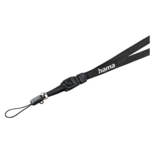 Hama Camera Neck/Wrist Strap, Quick Fastener, 45cm, Black - Image 1