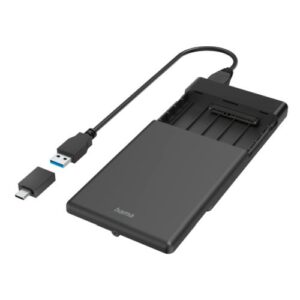 Hama 2.5" SATA Drive Caddy, USB-A 3.2 Gen1 (USB-C Adapter), USB Powered - Image 1